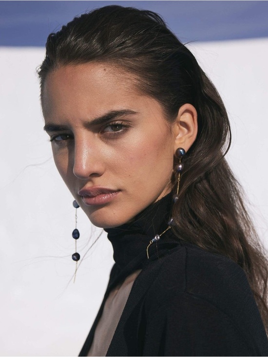 cult gaia Jewelry - NWT cult gaia black pearl Atum drop earrings